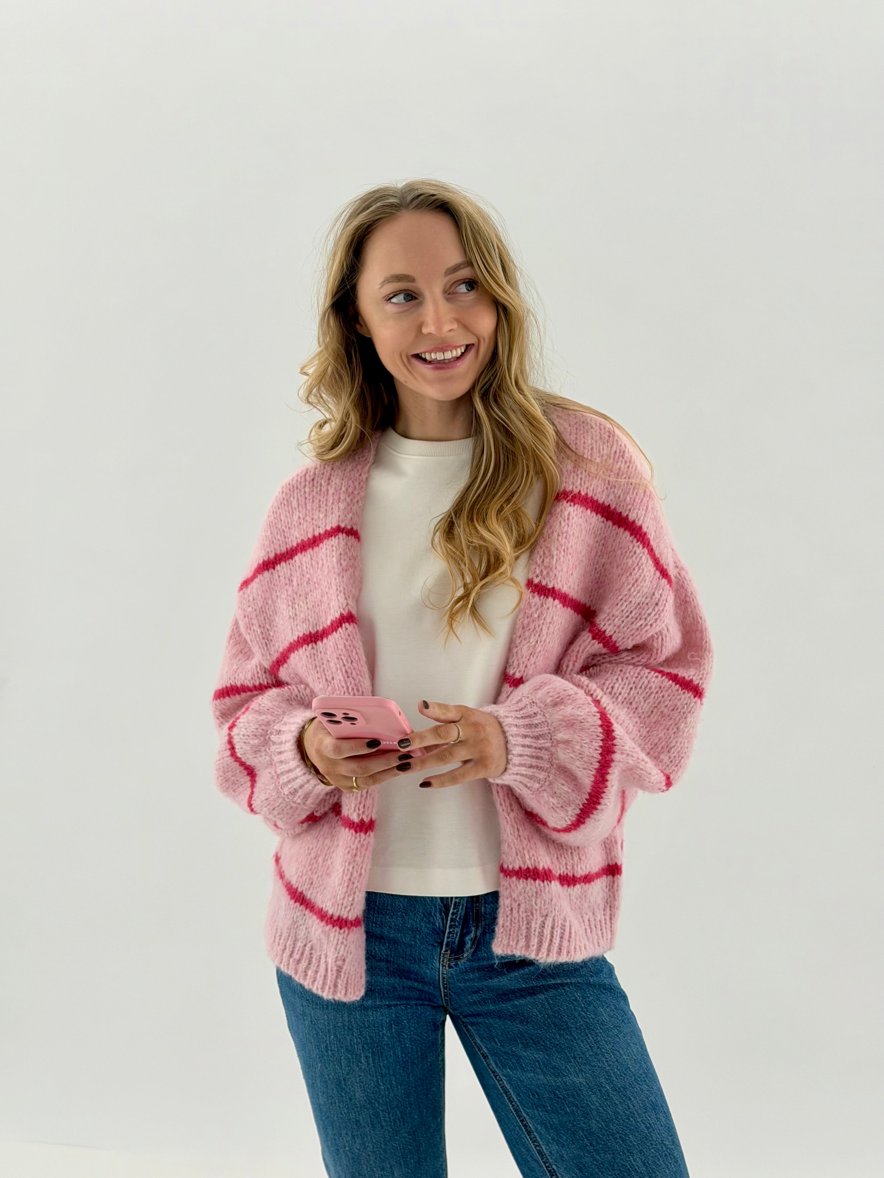 VMMAYBE Knit Cardigan - Bonbon